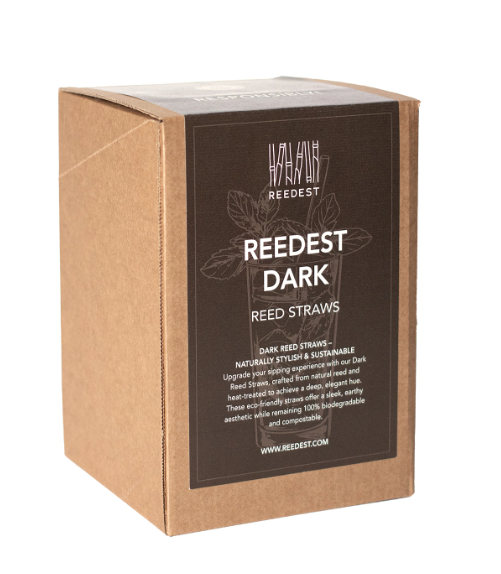 Reedest Dark reed straw box